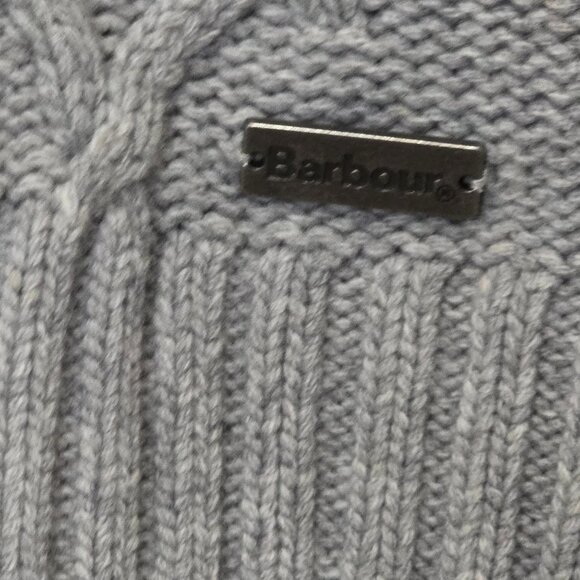 1327 Barbour 100% Lambswool Cable Knit Pullover Sweater Sz.18 Womens - Picture 4 of 4